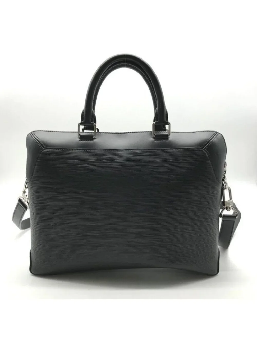 Louis Vuitton Oliva Briefcase Epi Leather Black 2-Way